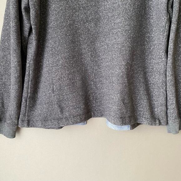 Howie sz L gray 100% cotton button down‎ hoodie jacket - Picture 7 of 8